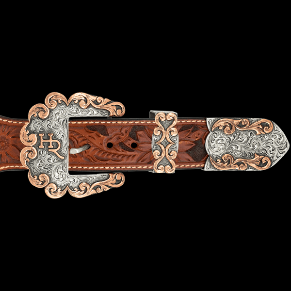 San Angelo Custom Three Piece Buckle Set